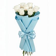 Букет 7 белых роз Проуд в Шатрово