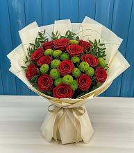 Букет цветов из:  Розы и Хризантемы в Шатрово