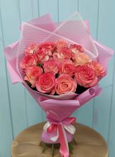 Букет 15 Розовых роз Равель в Шатрово