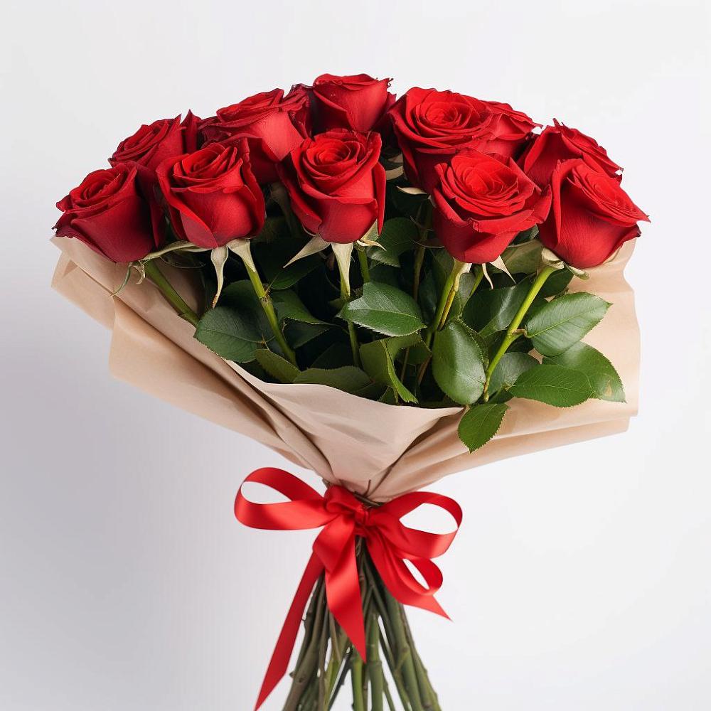 Букет 11 Красных роз Эдлесс Лав в Шатрово